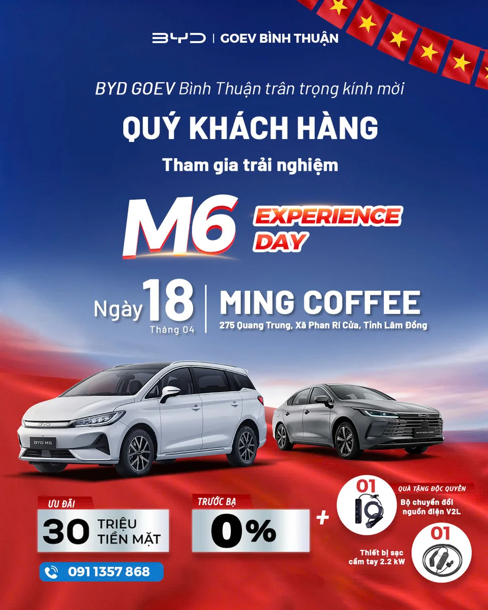 BYD M6 Experience Day 18/4/2026