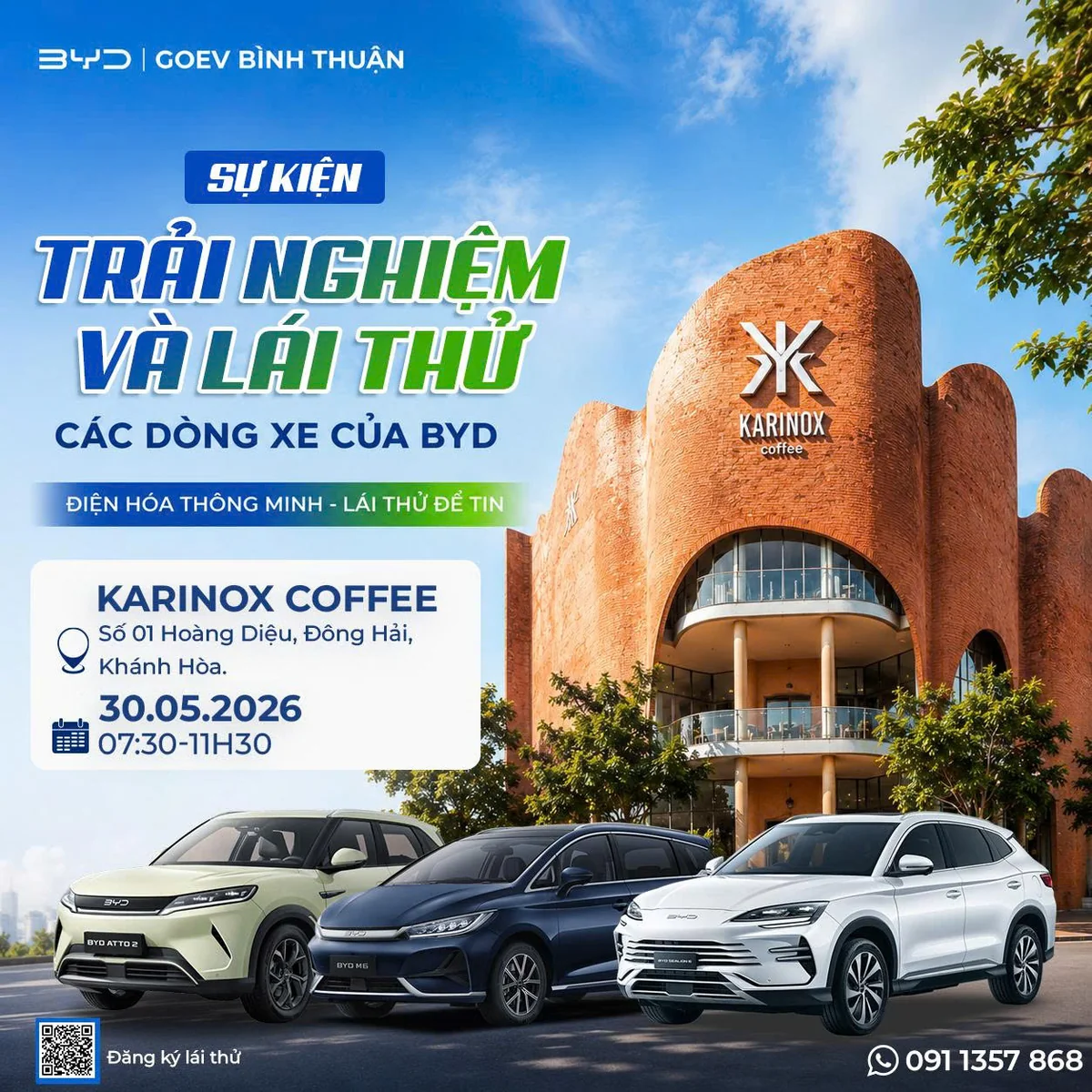 Lái Thử Xe Điện BYD Tại Karinox Coffee – 30/05/2026