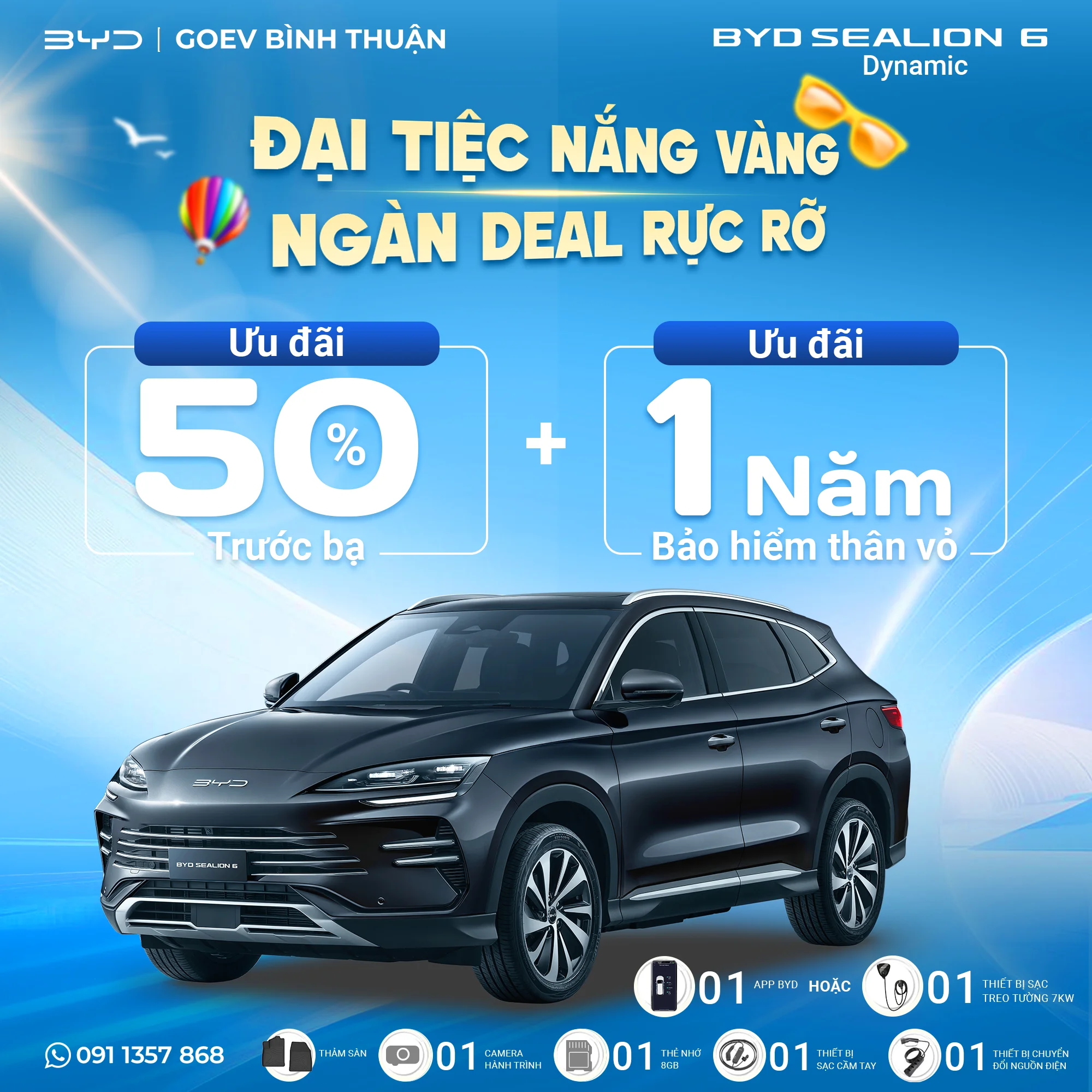 BYD Sealion 6 DM-i – SUV plug-in hybrid tầm 1.000 km tại sự kiện lái thử Khánh Hòa