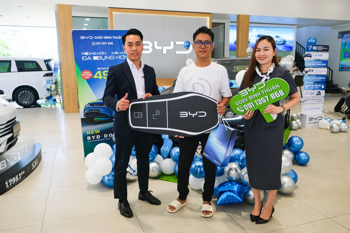 BYD GOEV Bình Thuận cảm ơn khách hàng đã tham dự sự kiện 23/05/2026