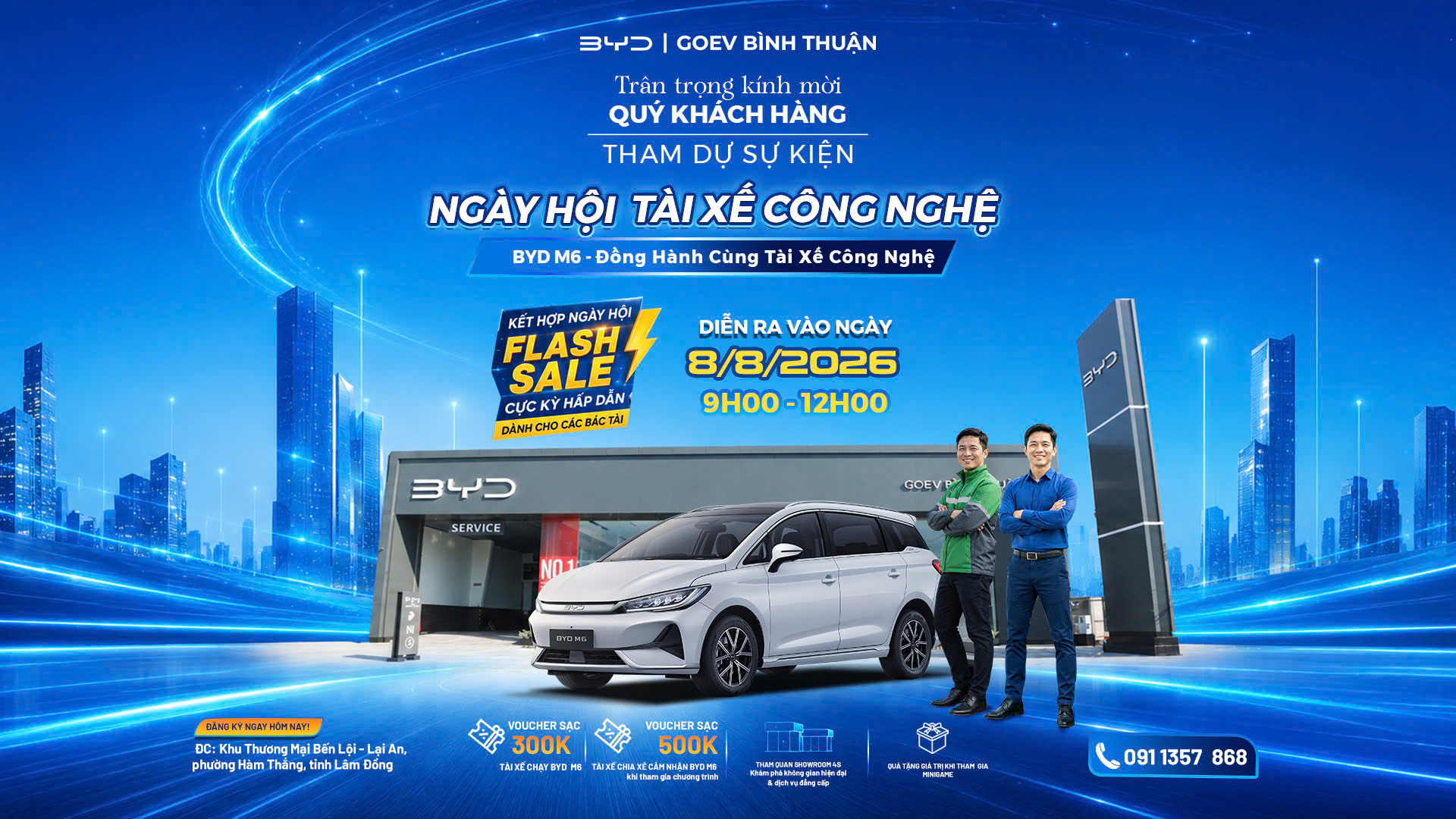 Ngày Hội Tài Xế Công Nghệ 2026 Tại BYD GOEV Bình Thuận: Kết Nối Giá Trị, Mở Ra Những Hành Trình Mới