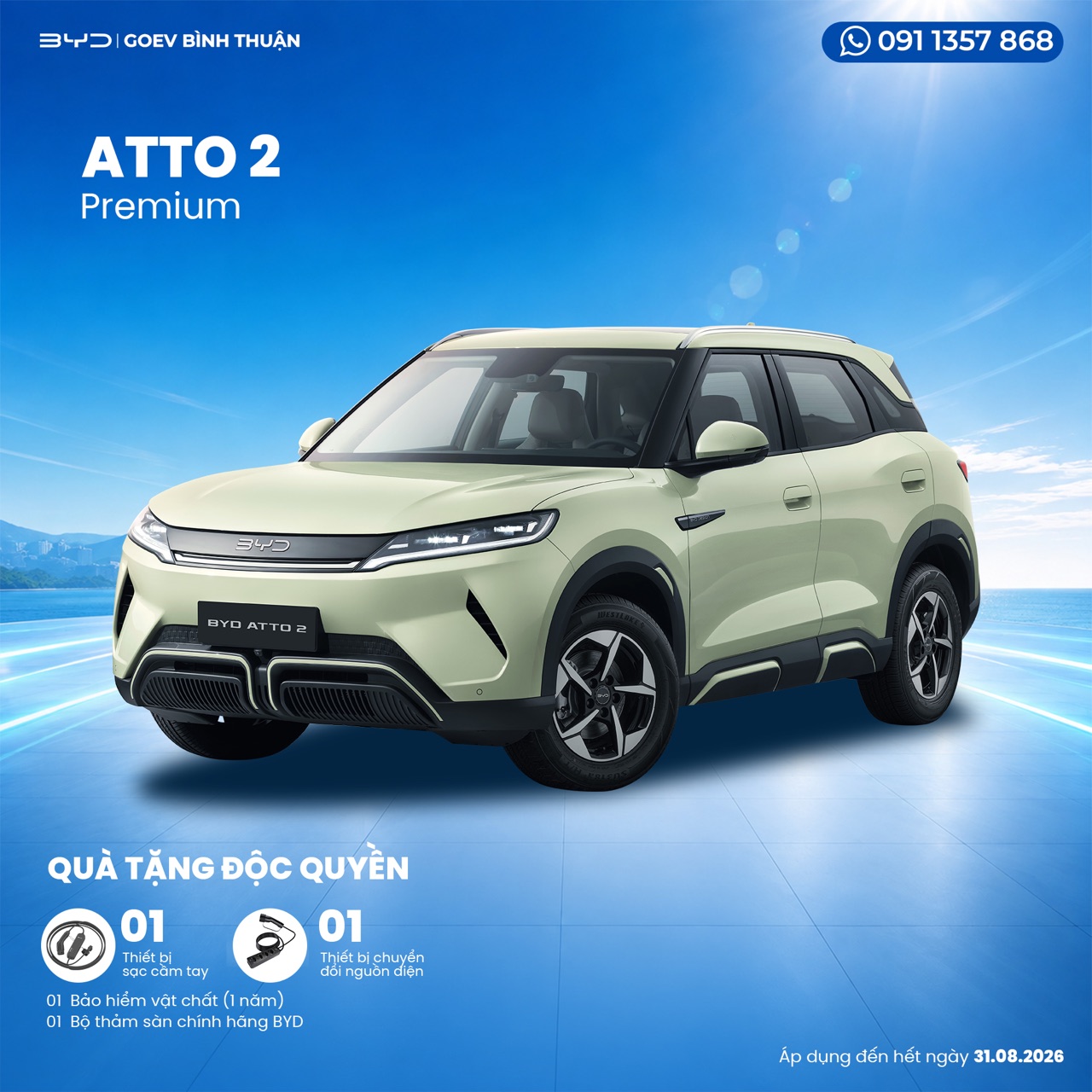 Khuyến mãi tháng 8/2026 - BYD Atto 2