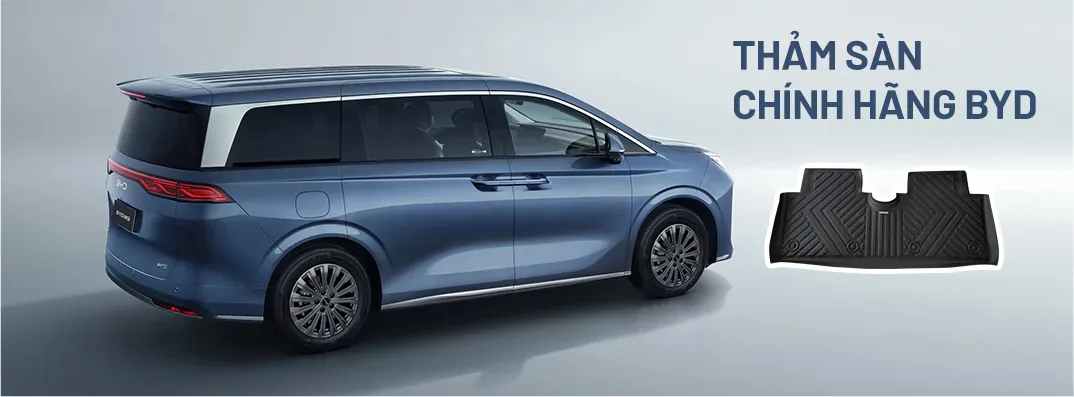 Ưu đãi tặng thảm sàn chính hãng BYD khi mua BYD M9