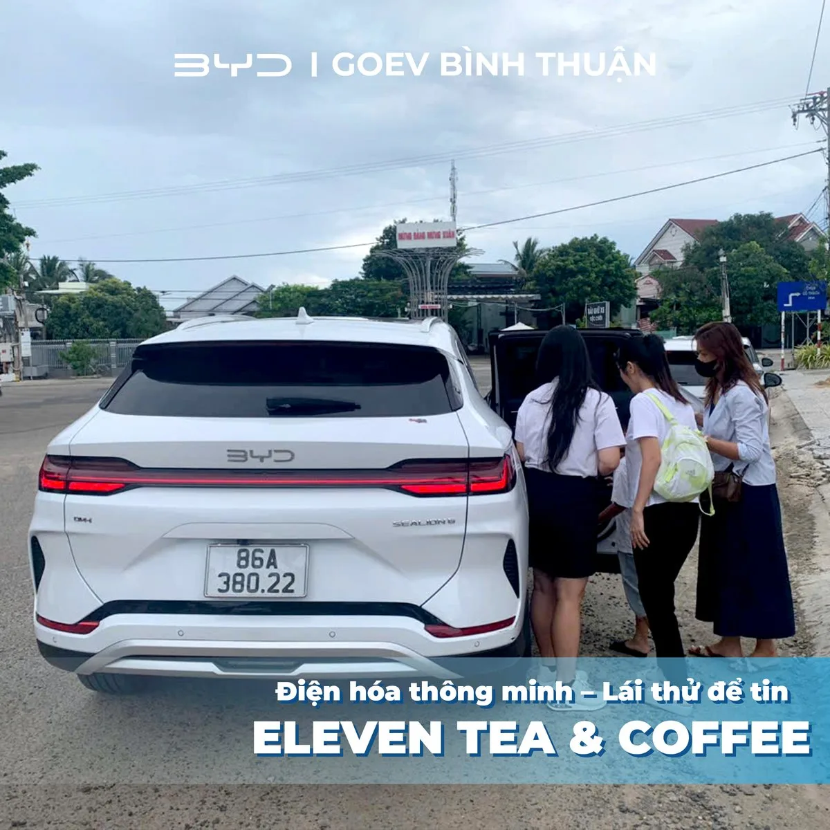 Lái Thử Xe BYD Tại Eleven Tea & Coffee Liên Hương Ngày 10/10/2026 10 Xe BYD sẵn sàng cho khách lái thử tại Eleven Tea & Coffee